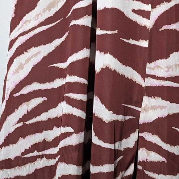 NWT Paige Dresses Jade Halter Zebra Stripe Animal Print Midi Dress Size XS - Picture 14 of 15